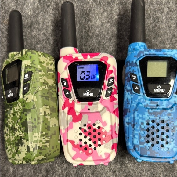 Kids Walkie Talkie Set - Green, Pink, and Blue - Picture 6 of 6